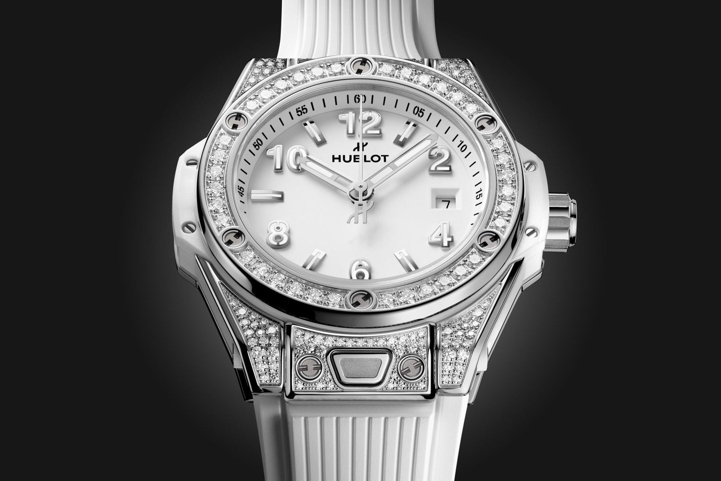 Hublot Big Bang ONE CLICK STEEL WHITE PAVÉ Ref# 485.SE.2010.RW.1604