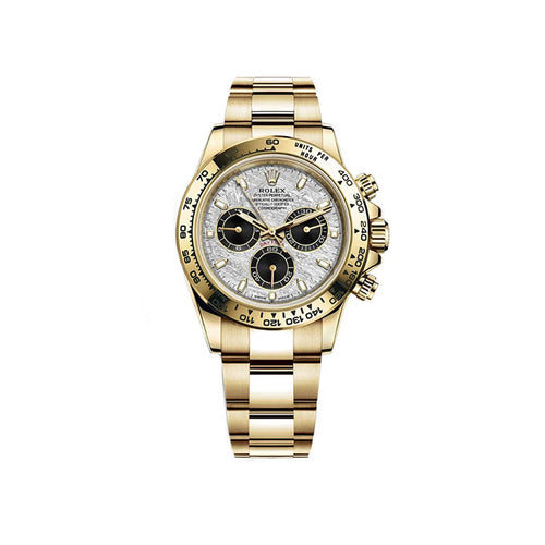 Rolex Daytona Yellow Gold Meteorite &amp; Black Dial 116508