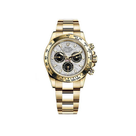 Rolex Daytona Yellow Gold Meteorite &amp; Black Dial 116508