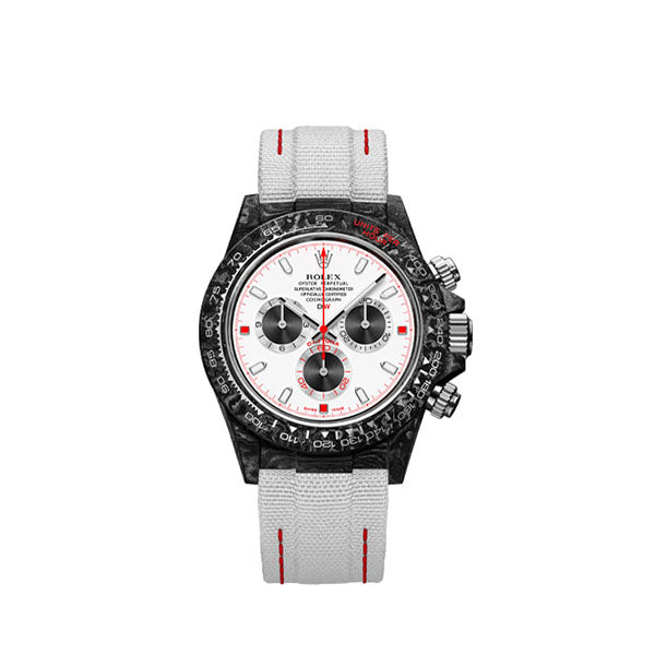 ROLEX Diw Daytona carbon speedster white 40mm oyster black