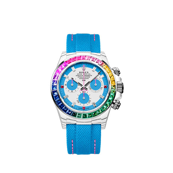 ROLEX Diw Daytona quartz fiber rainbow s 40mm carbon