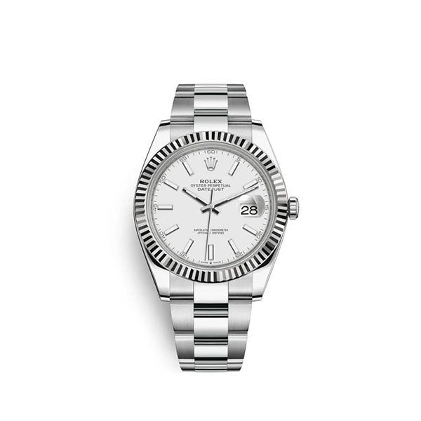 Rolex Datejust 41 White Dial Gold &amp; Steel Men’s Watch M126334-0009