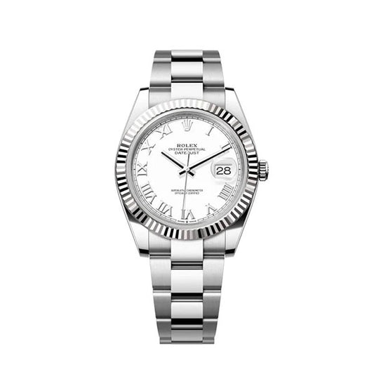 Rolex Datejust M126334-0023 Oyster, 41 mm, Oystersteel and white gold