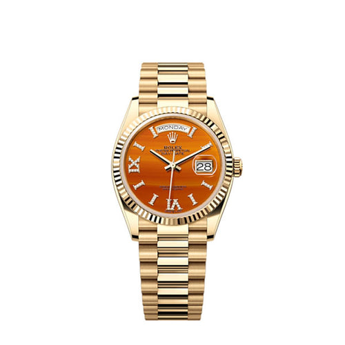 Rolex Day-Date 36, 18k Yellow Gold with Diamond-set, 36mm, Ref# 128238-0088