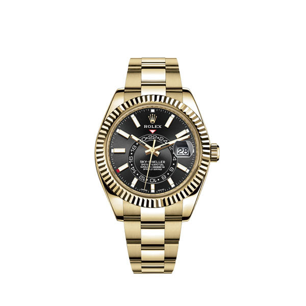 Rolex Sky-Dweller 42mm, 18k Yellow Gold, Ref# 326938-0004
