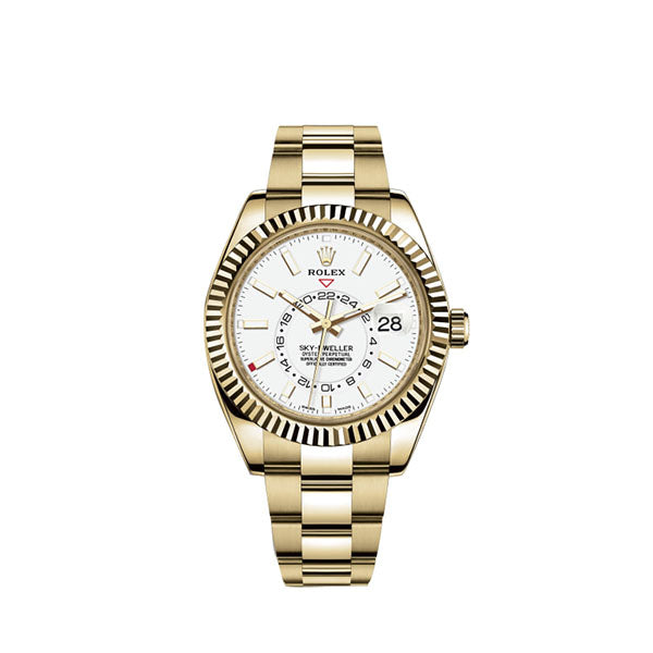 Rolex Sky-Dweller 42mm, 18k Yellow Gold, Ref# 326938-0005