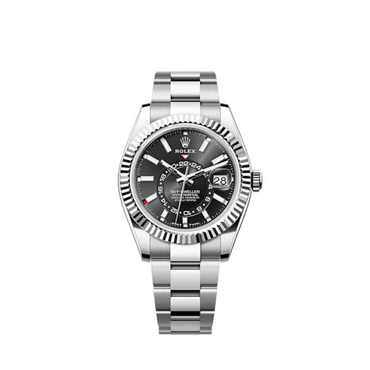 Rolex Sky-Dweller, 42mm, Oystersteel and 18k White Gold, Black, Oyster, Ref# 336934-0007