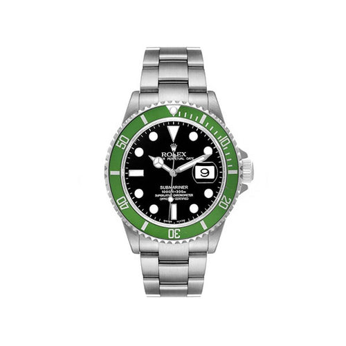 Rolex Submariner Green 50th Anniversary Steel Mens Watch 16610LV