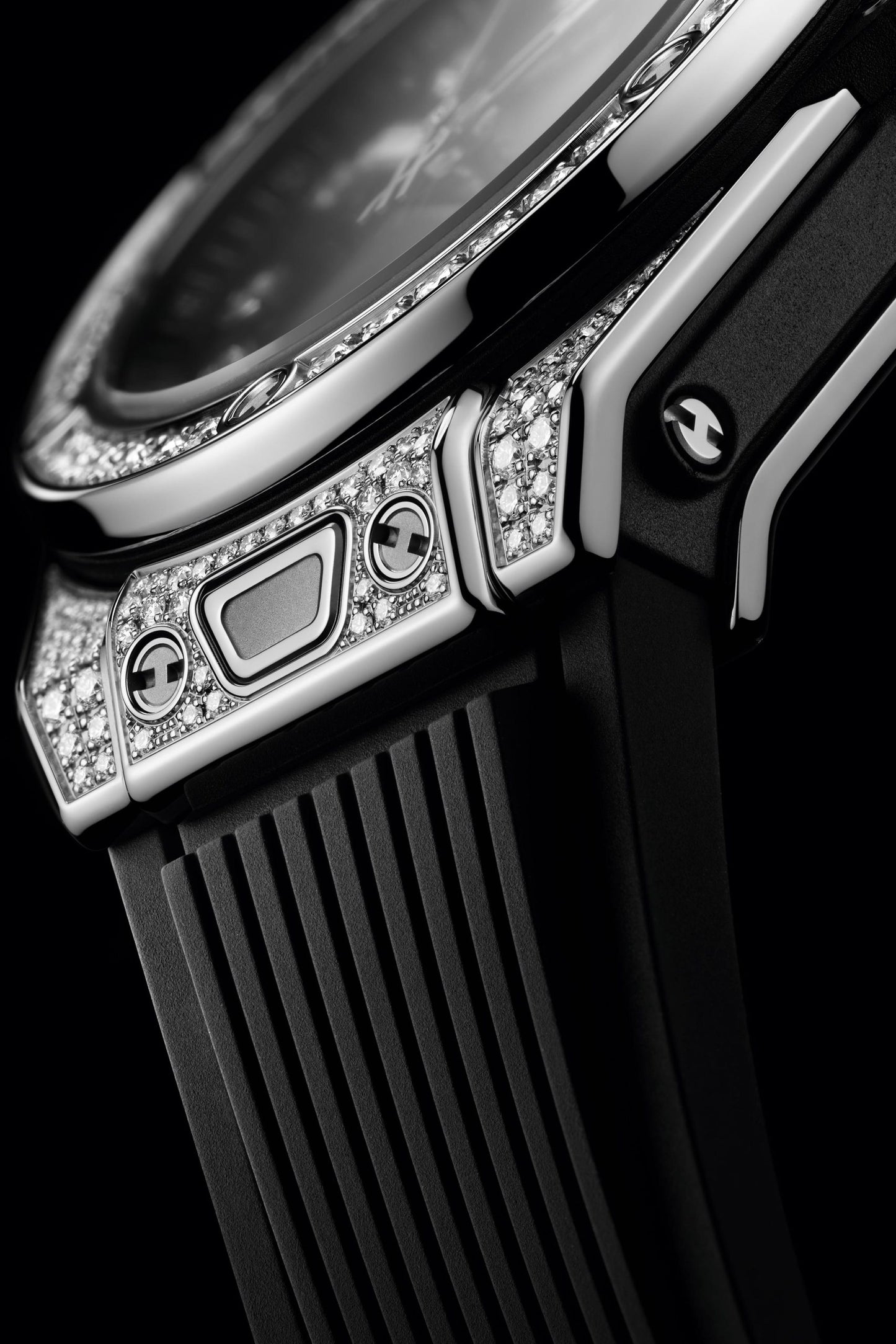 Hublot Big Bang ONE CLICK STEEL PAVÃ‰ Ref# 485.SX.1270.RX.1604