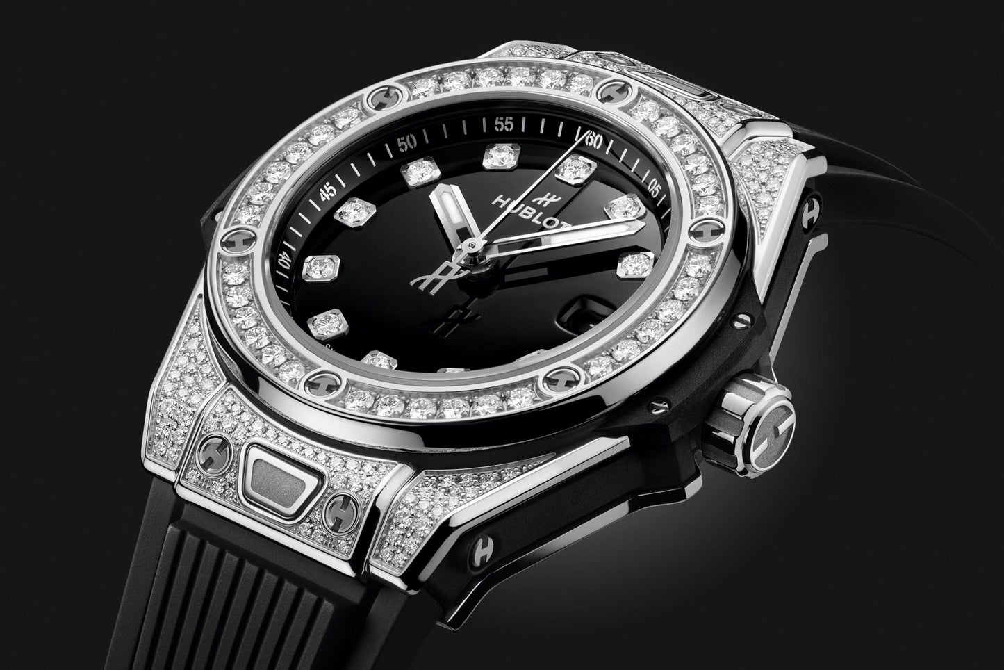 Hublot Big Bang ONE CLICK STEEL PAVÃ‰ Ref# 485.SX.1270.RX.1604
