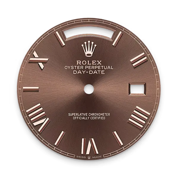 Rolex Day-Date 40 Everose Gold Chocolate Roman Numeral Dial – Ref. 228235-0002