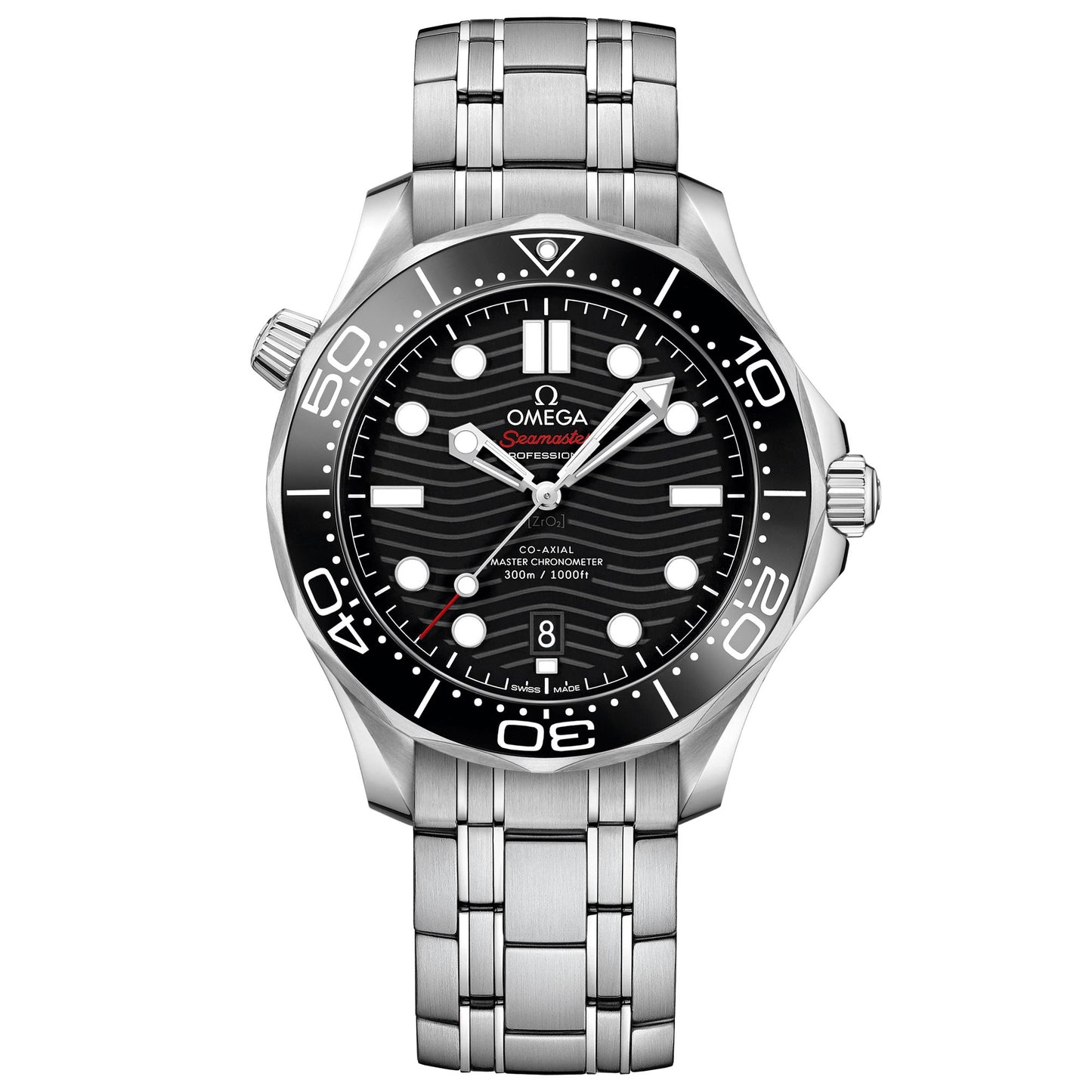 Omega Seamaster Diver 300M Co-Axial Master Chronometer 42mm Black Stainless Steel- 210.30.42.20.01.001