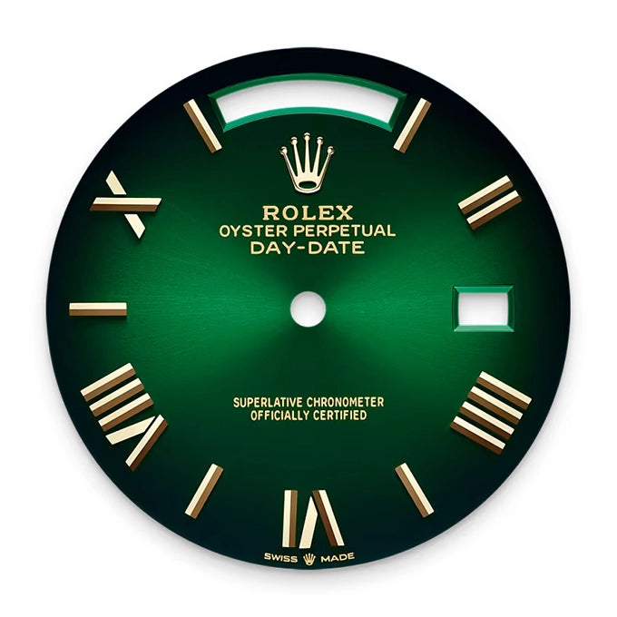 Rolex Day-Date 40 Oyster, 40 mm, Yellow Gold, Green Ombré Dial, Ref# 228238-0069