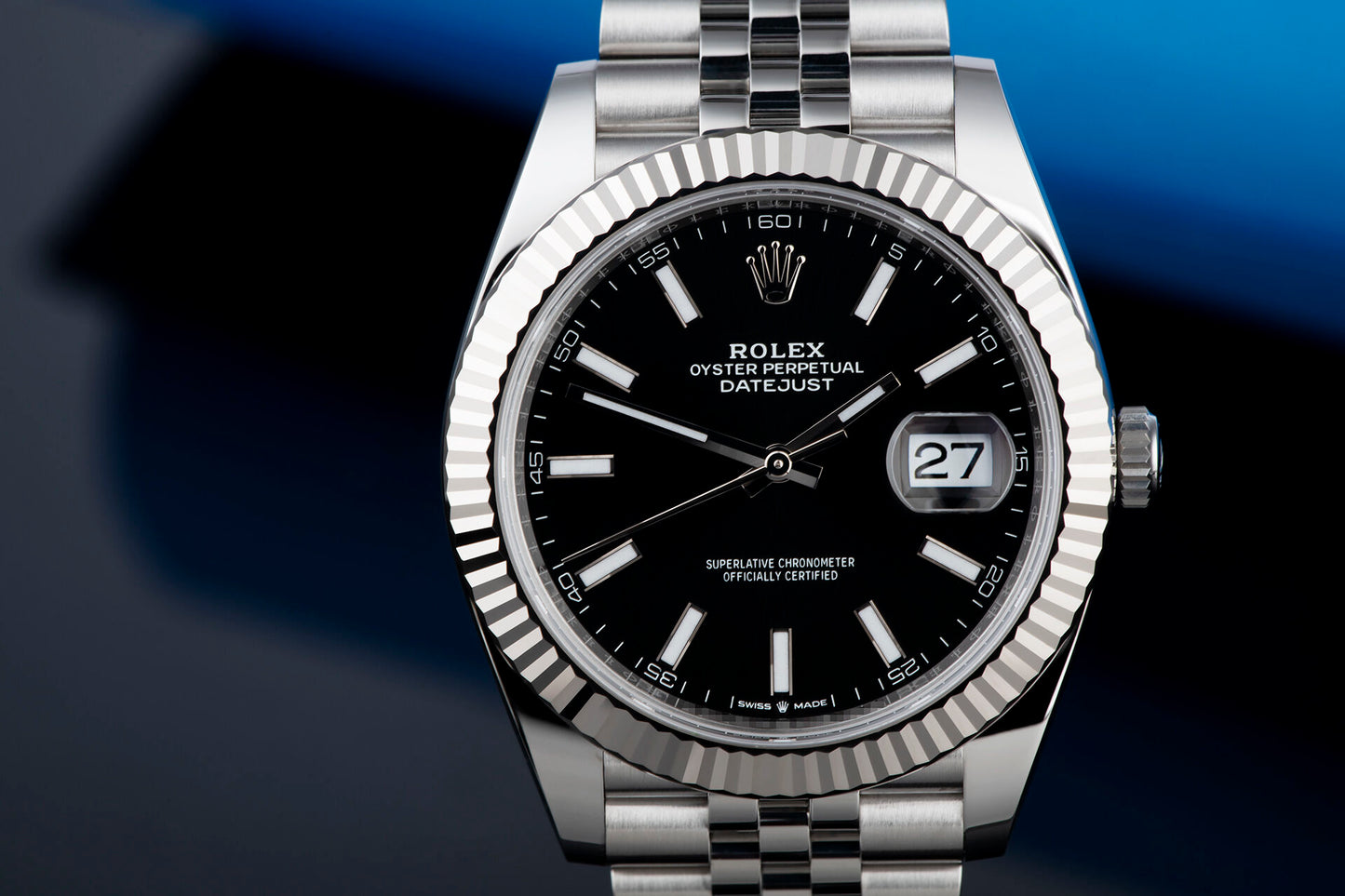 Rolex DATEJUST 41 Oyster, 41 mm, Oystersteel and white gold, M126334-0018
