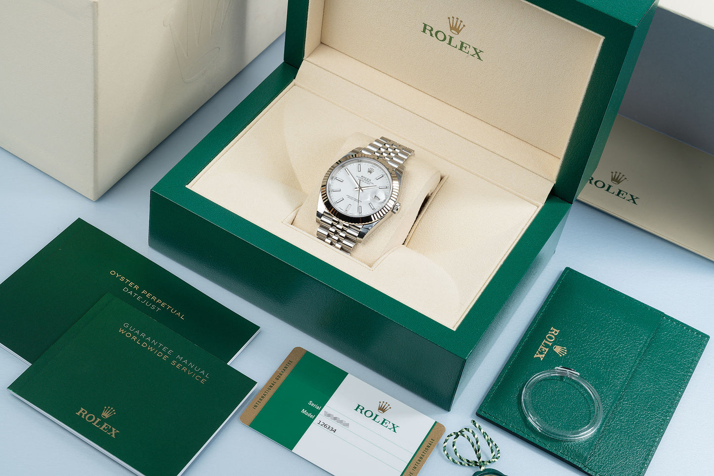 Rolex Datejust 41 White Dial Gold &amp; Steel Men’s Watch M126334-0009