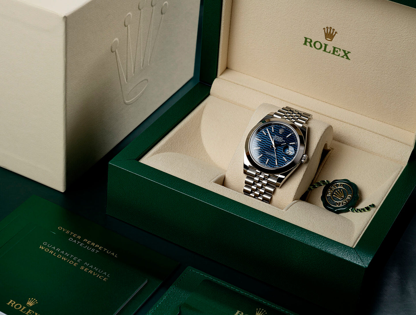 Rolex Datejust M126334-0002 Oyster, 41 mm, Oystersteel and White Gold