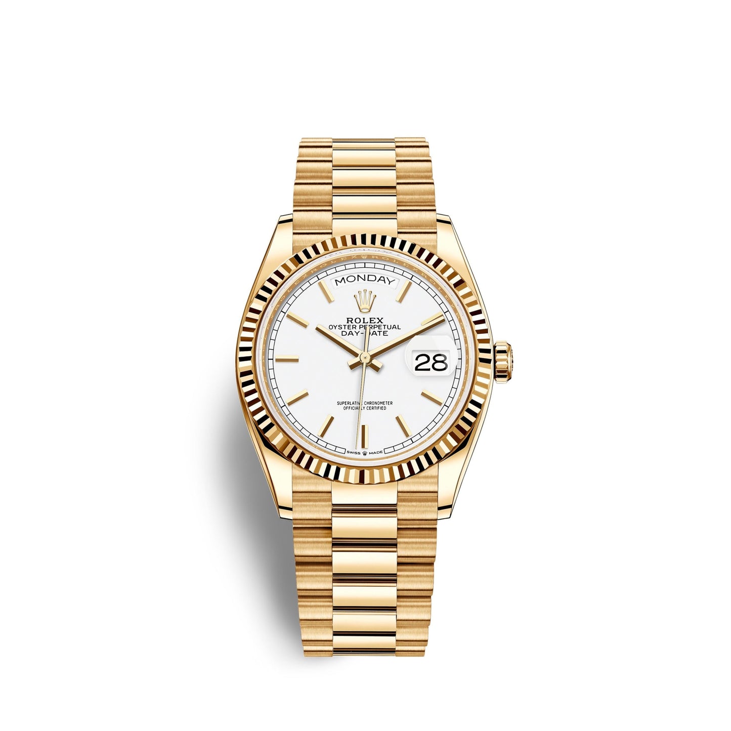 Rolex Day-Date, 36mm, 18k Yellow Gold, Ref# 128238-0081