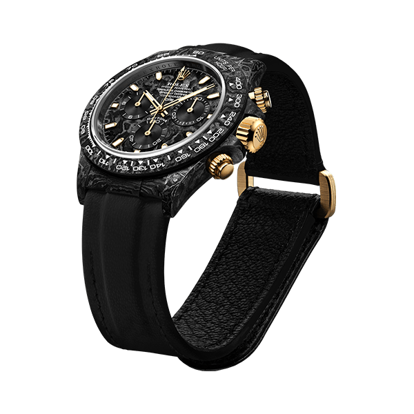 ROLEX Diw Daytona black &amp; gold 40mm oyster carbon